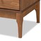 Baxton Studio Ramiel MidCentury Modern Ash Walnut Finished Wood and Rattan 1Drawer Sideboard 215-12428-ZORO - alternate 8